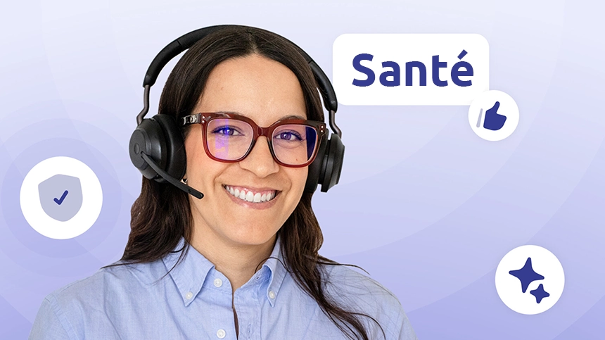 Agent de centre d'appels spécialisé santé en consultation téléphonique avec un assuré